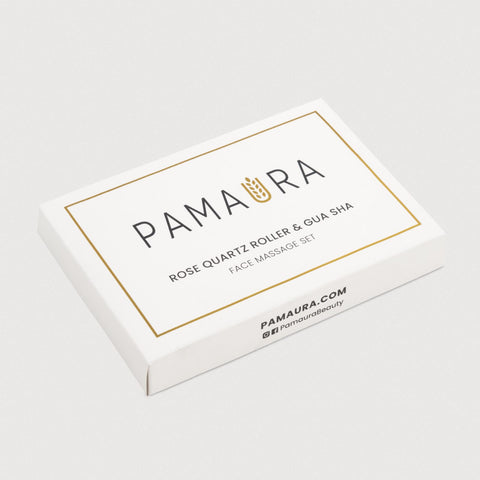 Pamaura Rose Quartz Face Roller and Gua Sha Set - 30%