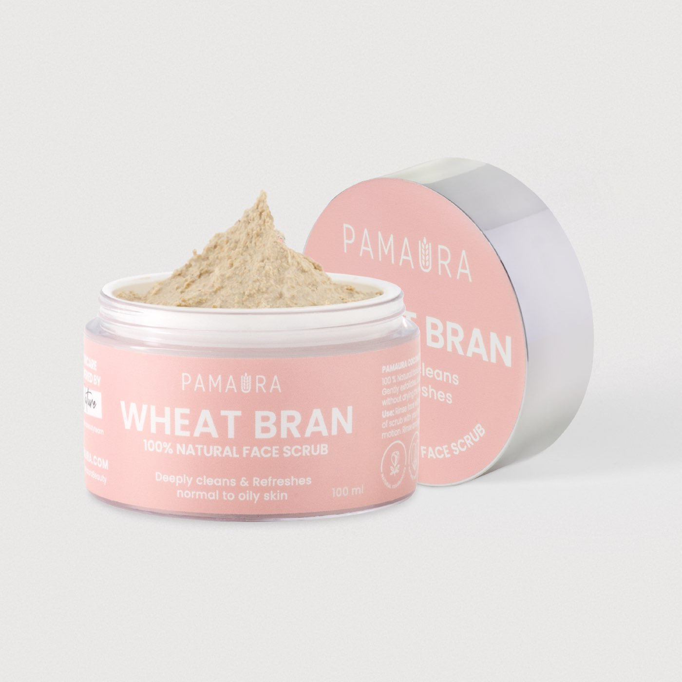 Pamaura Wheat Bran Face Scrub